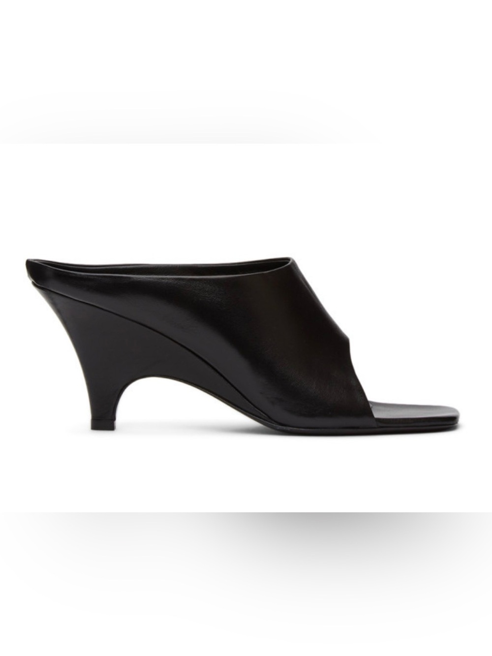 TOTEME Open Toe Leather Mules